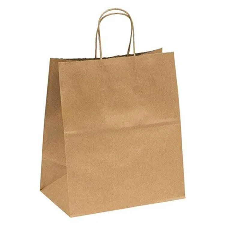 Kraft Papierowa torba z skręconym uchwytem papierowym